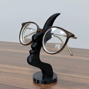 독특한 곡선형 안경 홀더 스탠드 안전하고 예술적인 보관 솔루션 책상이나 침대 옆 장식을 향상시킵니다 실용적이고 미니멀리스트