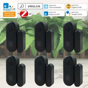 eWeLink 도어 센서 Zigbee 3.0 창문 열림/닫힘 감지기 가정용 도난 방지 eWelink Zigbee 게이트웨이 앱과 호환 Alexa Yandex Alice