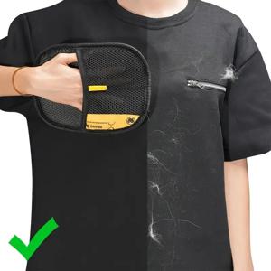 2팩 재사용 가능한 보풀 제거 브러쉬 & 가구, 의류의 애완동물 털 제거용 정전기 방지 장갑