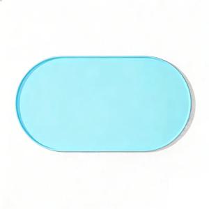 1개입 강아지 급식 매트 미끄럼 방지 방수 간편 세척 내구성 있는 애완동물 급식 매트 강아지와 고양이 밥그릇에 적합 다중 애완동물용