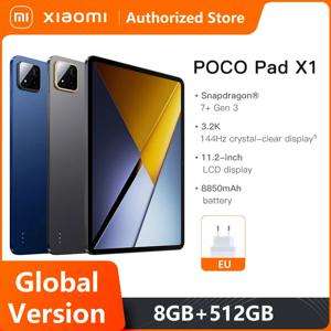 태블릿 샤오미 포코 패드 X1 글로벌 버전 스냅드래곤 7+ Gen 3 옥타코어 CPU 11.2인치 3.2K 144Hz 디스플레이 45W 충전기 8850mAh 배터리
