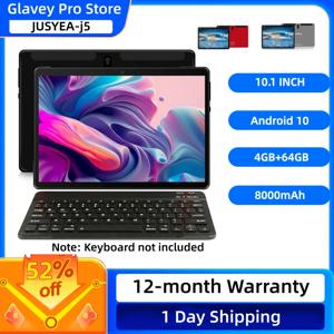J5 타입-C 안드로이드 10 태블릿 PC 10.1인치 4GB 램 64GB 롬 1280*800 IPS 듀얼 카메라 배터리 8000mAh 와이파이 블루투스 5.0