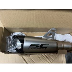 닌자 Z250 야마하 R25R3R6 MT0709용 라우드 사운드 이중 레이어 배기 테일 파이프