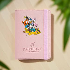 미키와 미니 여권 지갑, 여권 홀더, 여행 카드 홀더, 휴가 및 여행 통근용 끈 조임식