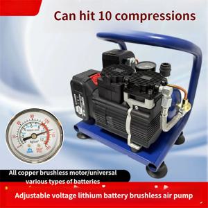 브러시리스 리튬 배터리 에어 펌프 • 야외 및 가정용 휴대용 핸드헬드 에어 컴프레서 인플레이터