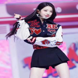 여성용 야구 유니폼 댄스 퍼포먼스 키트 스위트 쿨 청춘스러운 무대 의상 폴리에스터 소재 가을 컬렉션