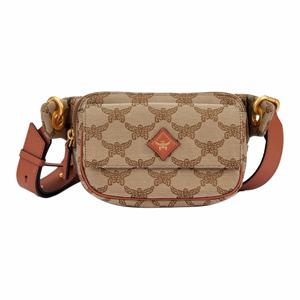 MCM 가죽 트림 인 티필라 원 숄더 크로스바디 패니 팩 스몰 남성용 베이지 MWZESAC01IG001