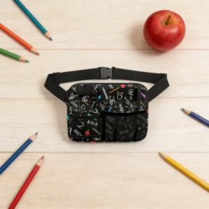 귀여운 고양이와 주사기 프린트가 있는 간호사용 허리 가방, 의료진용 다용도 포켓 패니 팩, 휴대용 정리 벨트 파우치