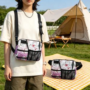 귀여운 고양이 간호사 허리 가방 - 청진기 및 도구용 다용도 포켓 의료용 파우치, 조절 가능한 스트랩, 수의사 기술자 선물