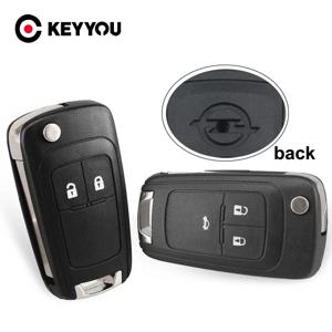 KEYYOU 2 3 4 5 버튼 Opel Vauxhall Corsa Astra Vectra Zafira Omega HU100 Uncut Blade 용 접이식 원격 키 케이스 뒤집기
