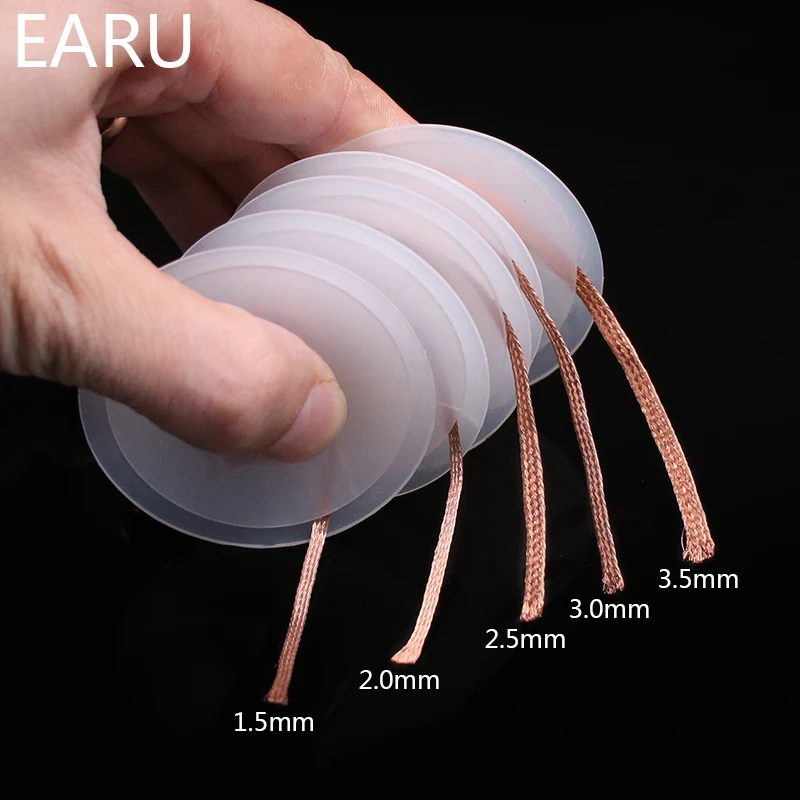 디 솔더링 브레이드 솔더 리무버 심지 와이어 1mm-2.5mm-4mm 1.5M 3M 용접 주석 빨판 케이블 리드 코드 플럭스 수리 도구 AN