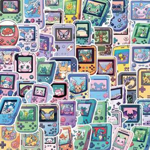 10/30/50PCS Kawaii 포켓몬 게임 콘솔 애니메이션 만화 스티커 DIY 전화 가방 노트북 냉장고 낙서 귀여운 스티커 데칼 장난감