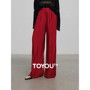 TOYOUTH 여성 캐주얼 바지 2025 여름 신작 긴 바지 8527002