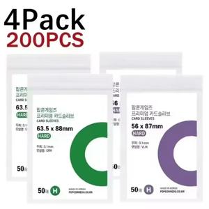1-200Pcs 한국 카드 슬리브 HD 투명 Kpop 아이돌 카드 보호 슬리브 포토 카드 보호 케이스 박스 팝콘 카드 홀더