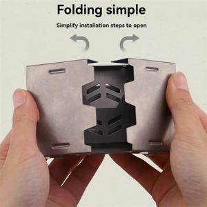 A002 반도 티타늄 미니 스토브 캠핑 용 고체 알코올로 가열 물 끓는 차 건조 냄비 접이식 스토브 헤드