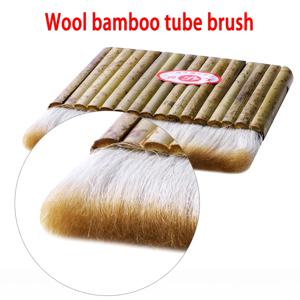 울 대나무 튜브 브러시 브러시 아트 페인팅 전통 중국화 붓칠 도구 청소 라텍스 페인트 베이킹