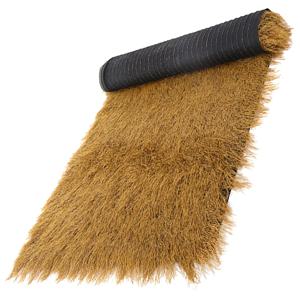 DIY 인조 초가지붕 가짜 짚 덮개 자연색 플라스틱 소재 정원 파티오 발코니 레스토랑 장식