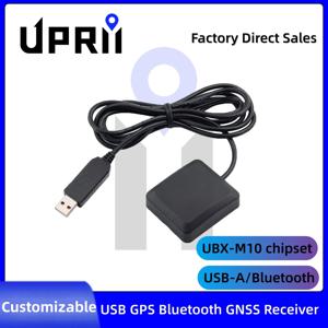 UPRII GPS 블루투스 GNSS 수신기 GPS 갈릴레오 베이더우 안테나 모듈 (안드로이드, 윈도우, 리눅스, 해양용) USB GPS NMEA