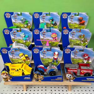 100% 정품 Paw Patrol 어린이 장난감 차량 액션 피규어 개 애니메이션 인형 어린이 모델 어린이 생일 크리스마스 선물