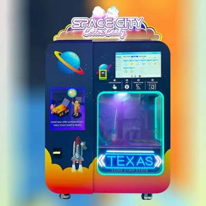 새로운 디자인 솜사탕 구름 자판기 완전 자동 솜사탕 자판기 고품질