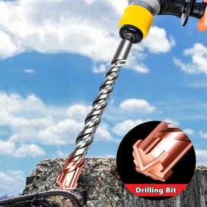 110/150/200mm 전기 해머 드릴 비트 크로스 타입 텅스텐 합금 SDS 플러스 석재 콘크리트 암석용