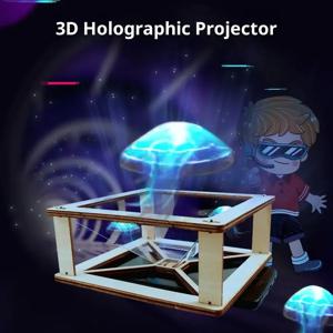 3D 홀로그램 프로젝션 DIY 모델 키트 - 어린이를 위한 과학 및 교육 빌딩 장난감 어린이 선물 장난감