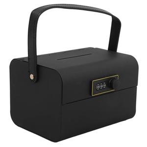 비밀번호 잠금 휴대용 금속 저금통 단색 저금통 동전 정리함 돈 보관 케이스 어린이 안전 저금통