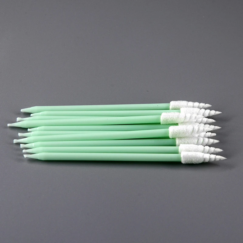 작은 뾰족한 팁이 있는 천 헤드 청소용 면봉 100개/팩, 보풀 없는 먼지 제거 스틱, PCB 전자제품 영역, 카메라, 광학용