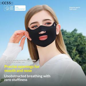 여성용 여름 야외 UV 보호 페이스 커버 행이어 스포츠 입 커버 통기성 오픈 노즈 러닝 사이클링 마스크〔CC55〕