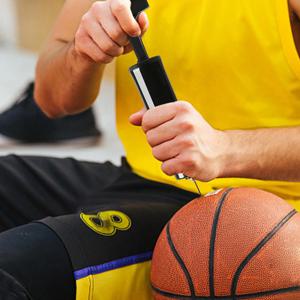 휴대용 농구공 펌프, 바늘 포함 스포츠 공 펌프, 배구, 축구, 자전거 타이어용 소형 에어 펌프, 스포츠 공용