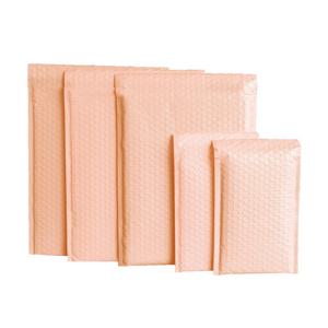 10Pcs 핑크 폴리 버블 메일러 패딩 처리된 봉투 대량 버블 라이닝 랩 폴리메일러 가방 배송 포장용 마일 셀프 씰