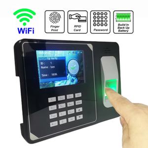 WiFi 4000 mAh 배터리 생체 인식 지문 시간 시계 레코더 출석 직원 전자 손가락 및 카드 시간 출석