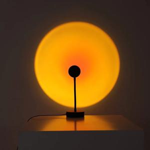 LED 일몰 램프 야간 조명 USB 프로젝터 생일 파티 장식 분위기 조명 침실 거실 벽 사진
