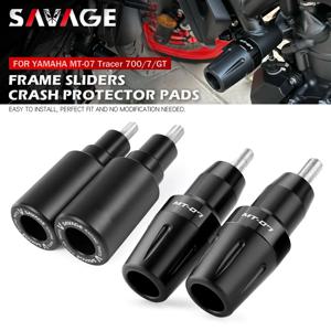 MT07 프레임 안티 크래시 프로텍터 슬라이더 YAMAHA MT-07 Tracer 700/7/GT 7GT FZ07 오토바이 엔진 크래시 패드 페어링 보호
