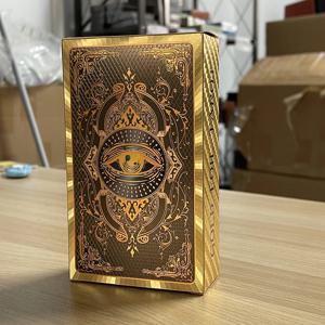 2개 언어 가이드북이 포함된 초보자를 위한 스페인어 및 영어 금박 타로 데크 예언 카드 12x7cm Toro Taro