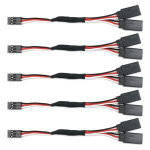 5PCS 100/150/200/300/500mm RC 서보 Y 연장 코드 케이블 리드 와이어 RC 서보 JR 후타바 RC 비행기 헬리콥터 자동차 DIY