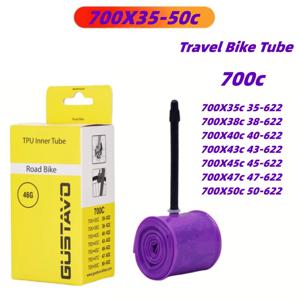 초경량 자전거 TPU 내부 튜브 700C 700X35 38 40 43 45 47 50c 도로 자전거 TPU 소재 타이어 45mm 65mm 길이 프랑스어 밸브