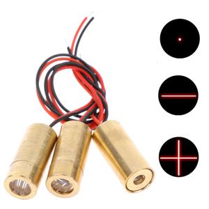 레이저 헤드 650nm 9mm 3V 50mW 레이저 크로스 다이오드 모듈 빨간색 구리 헤드 라인/포인트/크로스 레이저 다이오드