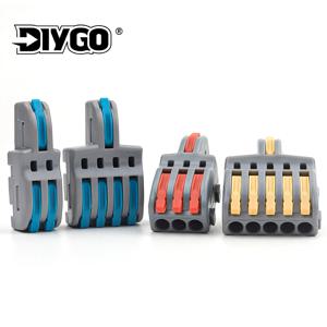 10PCS 빠른 배선 케이블 커넥터 범용 컴팩트 스플리터 전기 도체 푸시 인 홈 터미널 블록 AWG 28-12