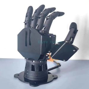 5개의 손가락이 있는 6 Dof 로봇 손 서보 제어 왼쪽 오른쪽 생체 공학 팜 프로그래밍 가능한 로봇 핸드 키트용 조립 그리퍼 클로