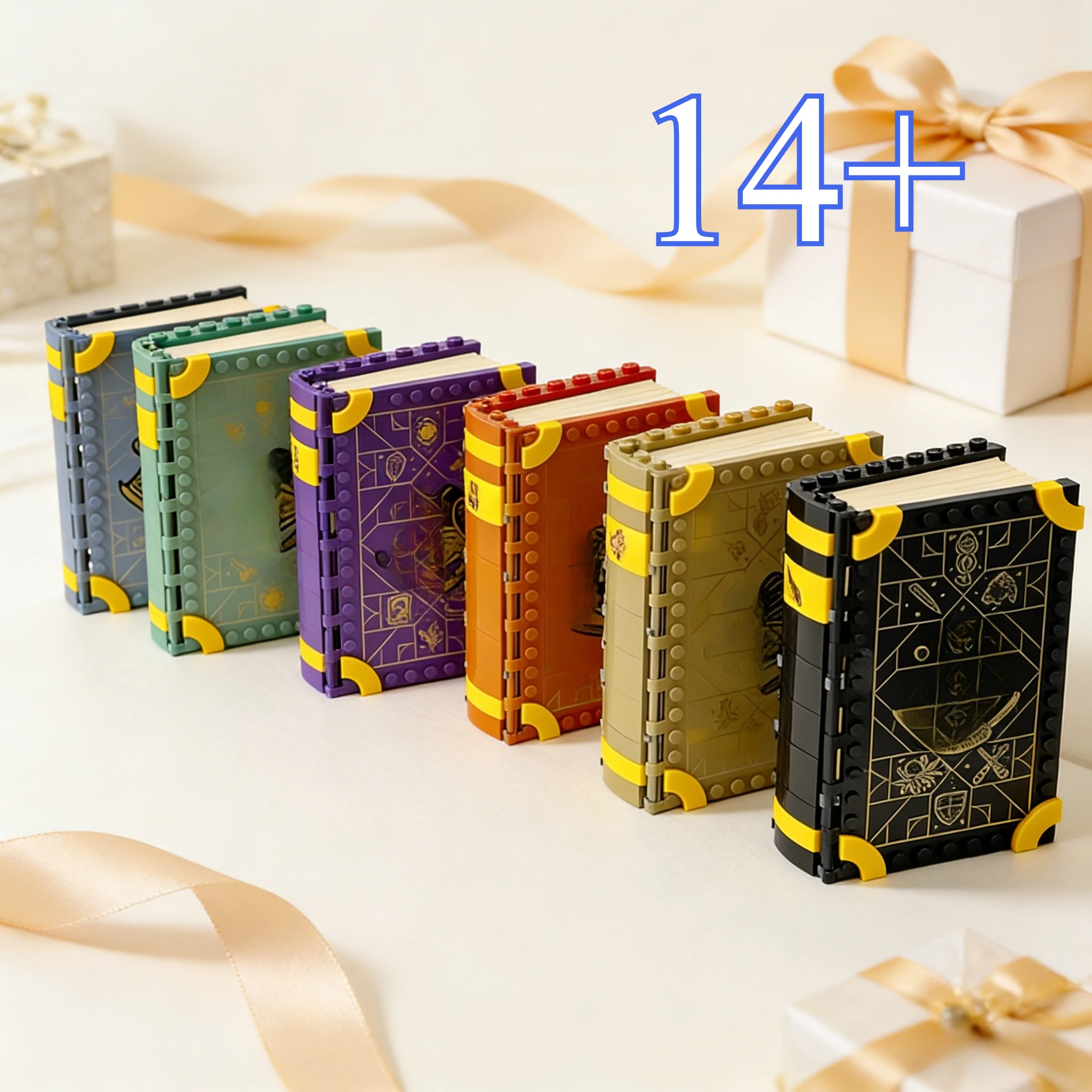 마법책 6권 세트, 마법 교실 선물 블록, 어린이 장난감 선물 블록, 76385 76384 76383.