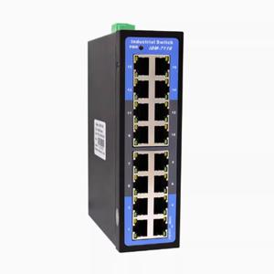 IDM-7116 산업용 16 포트 100M 이더넷 스위치 비관리형 Din-Rail 24V -20 ~ 70에서 작동 ° 씨