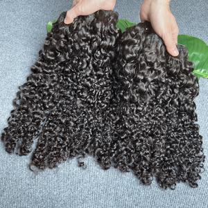 버마 곱슬머리 번들 더블 웨프트 베트남 헤어 위브 익스텐션 내추럴 블랙 컬러 생처녀 헤어 번들 특가