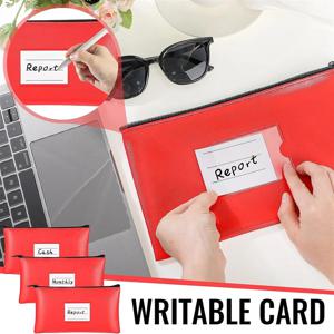 ABQR 6개 지퍼형 돈 가방, 보안 은행 예금 가방, 현금, 동전, 화장품, 지폐 보관용 영수증 홀더