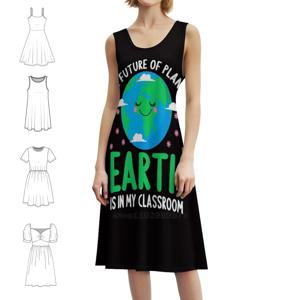 지구의 미래는 나의 교실에 있다-교사 보헤미안 시크 드레스 우아한 패션 비치 웨딩 파티 드레스 지구