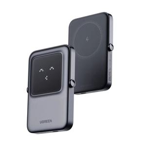 UGREEN 파워 뱅크, 10000mAh 마그네틱 휴대용 충전기, PD 20W 무선 배터리 팩 TFT 디스플레이 포함