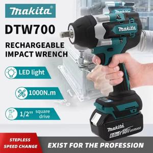마키타 DTW700 1000N.M 브러시리스 전동 렌치 드라이버 대형 무선 임팩트 렌치 토크 수리 전동 공구 자동차용