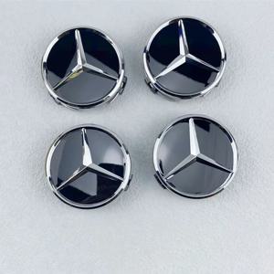 YY-4개 75mm 자동차 휠 센터 로고 허브 캡 (메르세데스 벤츠 AMG W204 C218 A207 C117CLA CLS E 클래스 W212 S212 X166 W176W205 W246 용)