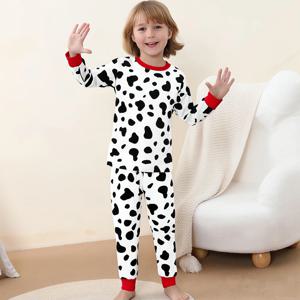 어린이 할로윈 달마시안 코스프레 의상 어린이 얼룩덜룩한 개 롤플레잉 파티 복장 소년 소녀 카니발 드레스 3-10세