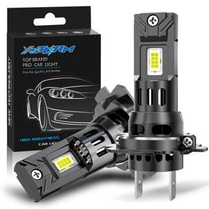 XSTORM H7 LED 캔버스 자동차 헤드라이트 전구 무선 120W CSP 자동차 헤드램프용 자동 다이오드 램프 H7 터보 LED 12V 6000K